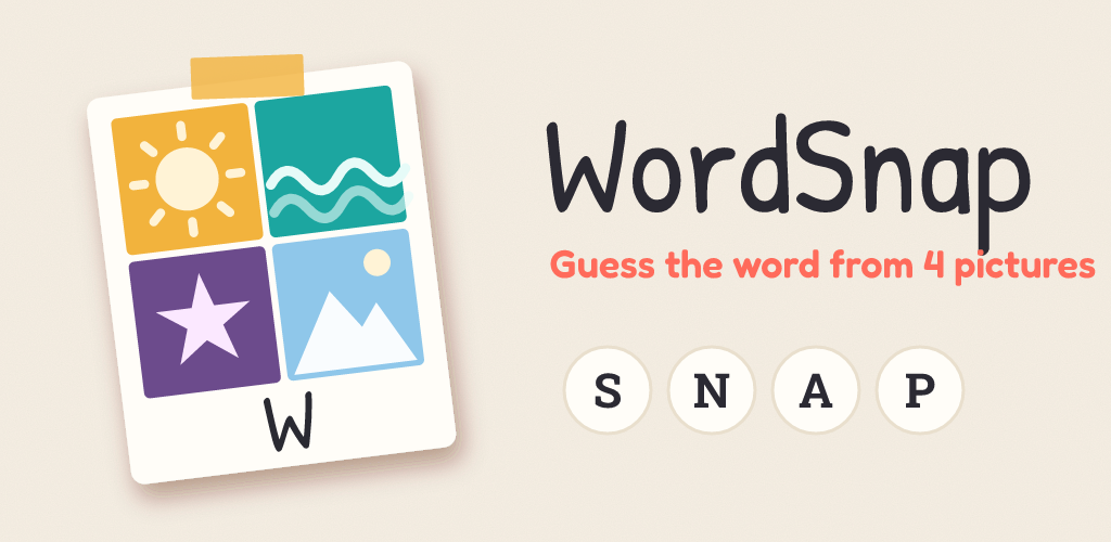 WordSnap: four photos, one word